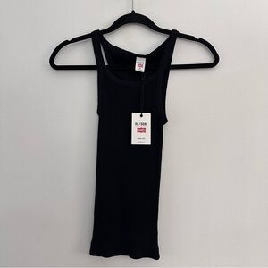 NWT Re/Done ribbed tank top black size XS